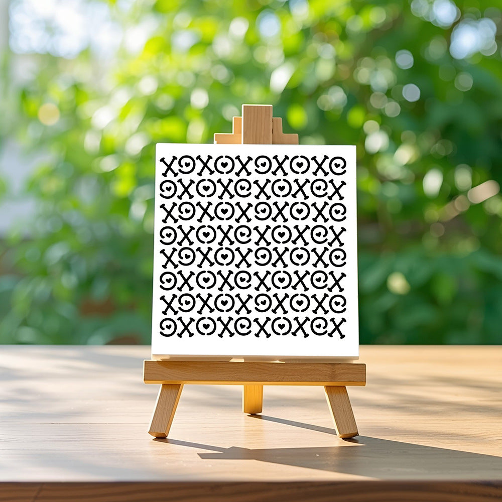 Heart-Shaped Pattern DIY Painting Hollow Stencil