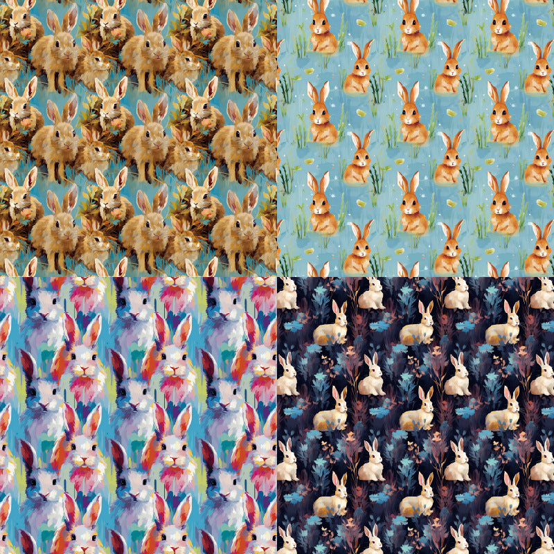 24PCS 6" Bunny Scrapbook Paper & Cardstock