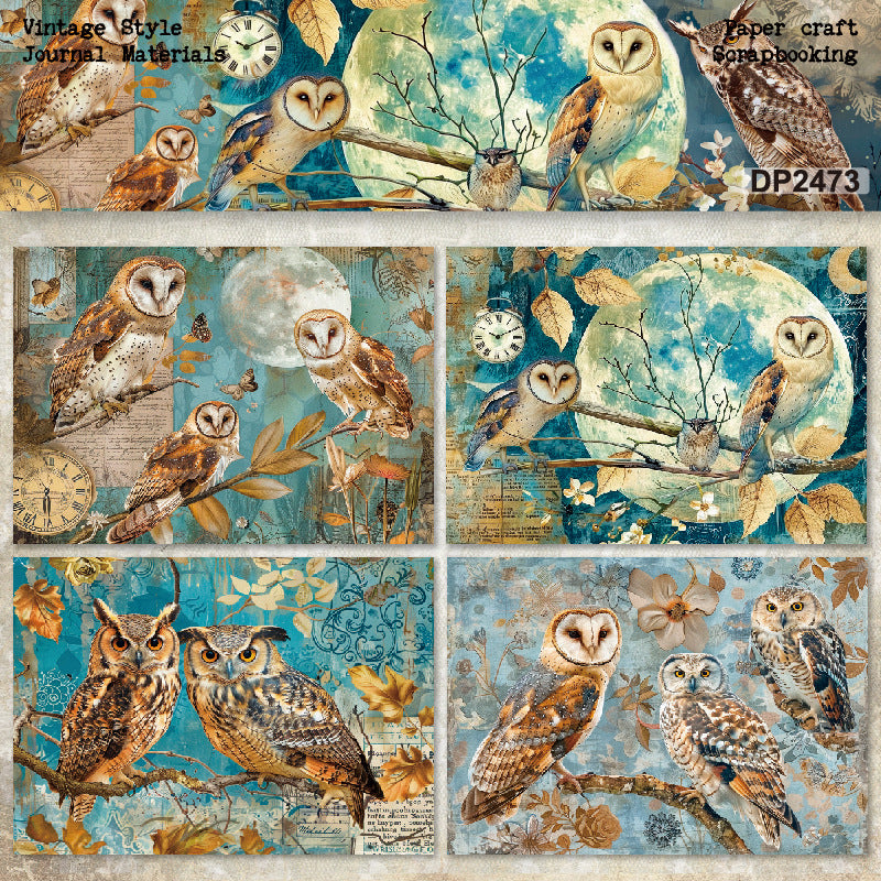 A5 Birds Journal Scrapbook Paper