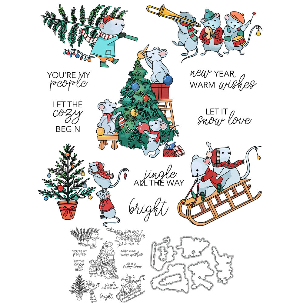 Santa Mouse Squad Dies & Stamps Set