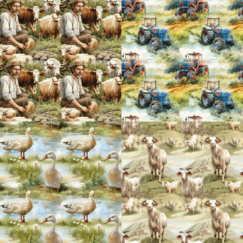 24PCS 6" Days on the Ranch Scrapbook Paper & Cardstock