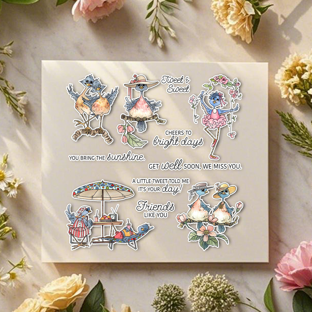 Happy Birds Dies & Stamps Set