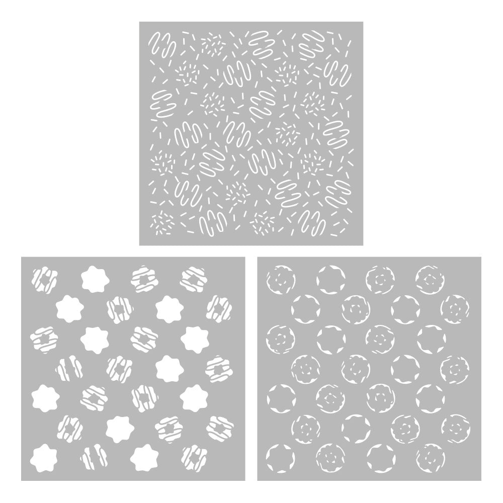 3D Donut DIY Painting Hollow Stencil