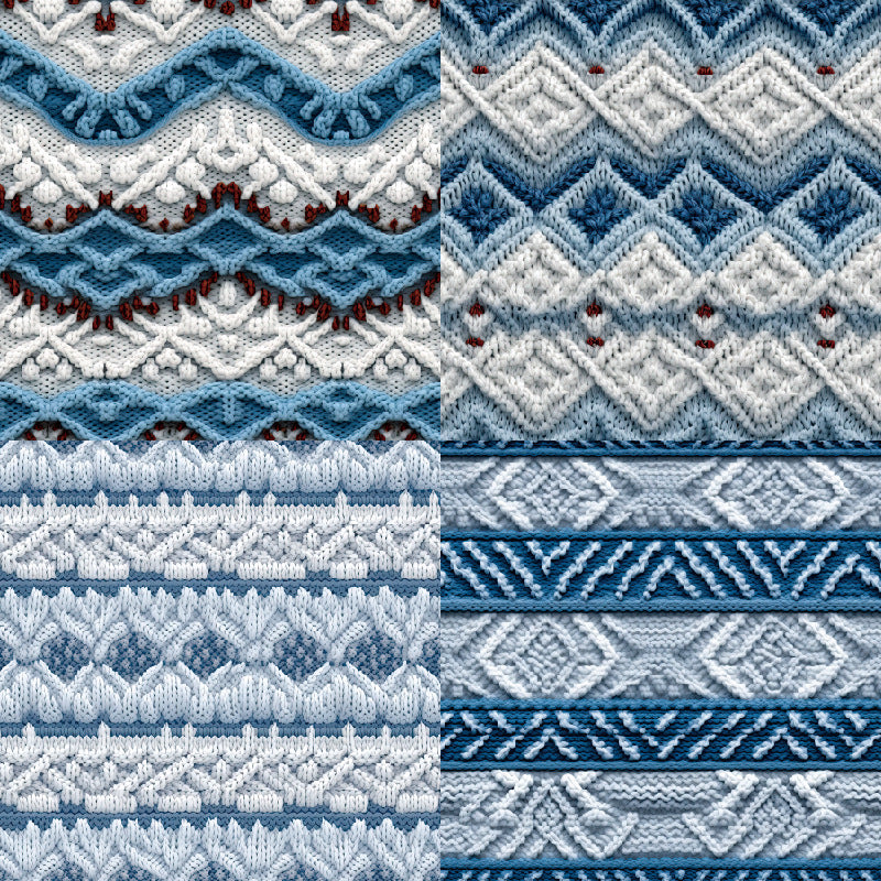 24PCS 6" Winter Sweater Scrapbook Paper & Cardstock