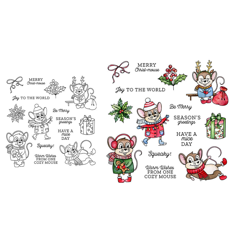 Christmas Mouse Dies & Stamps Set