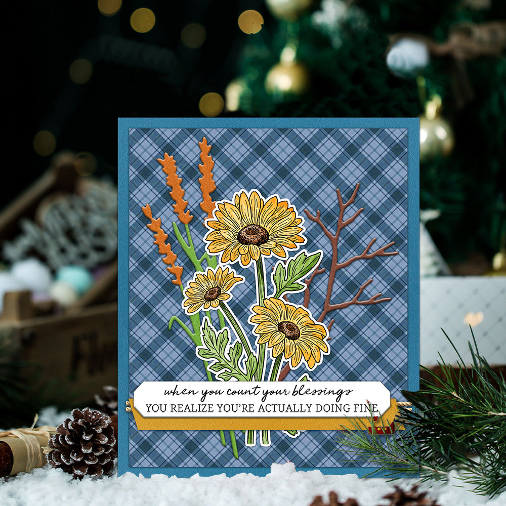 Chrysanthemum Dies & Stamps Set