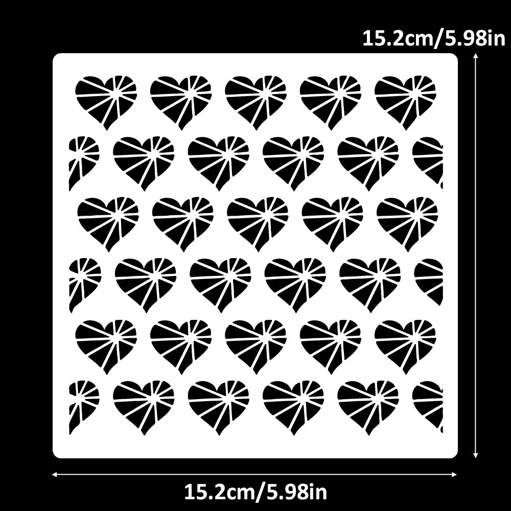 Love Background DIY Painting Hollow Stencil