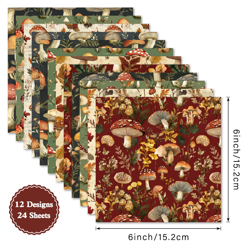 24PCS 6" Viable Scrapbook Paper & Cardstock