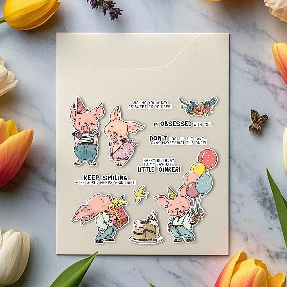 Happy Piggy Dies & Stamps Set