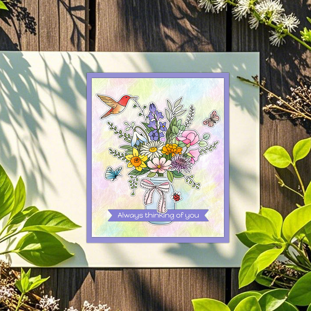 Jar Bouquet Dies & Stamps Set