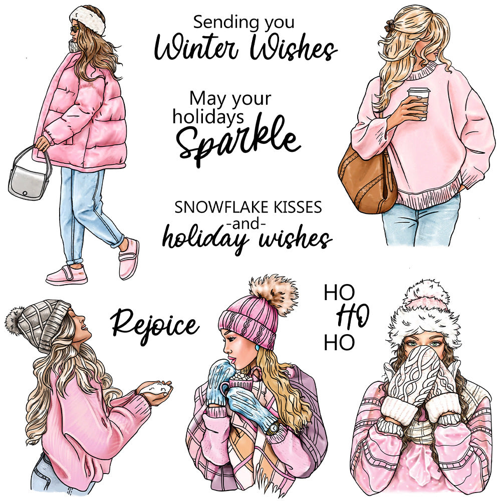 Winter Girls Dies & Stamps Set