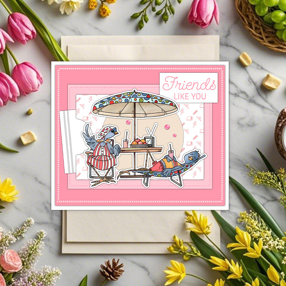 Happy Birds Dies & Stamps Set