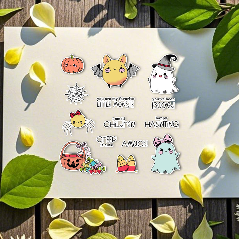 Halloween Ghost Dies & Stamps Set