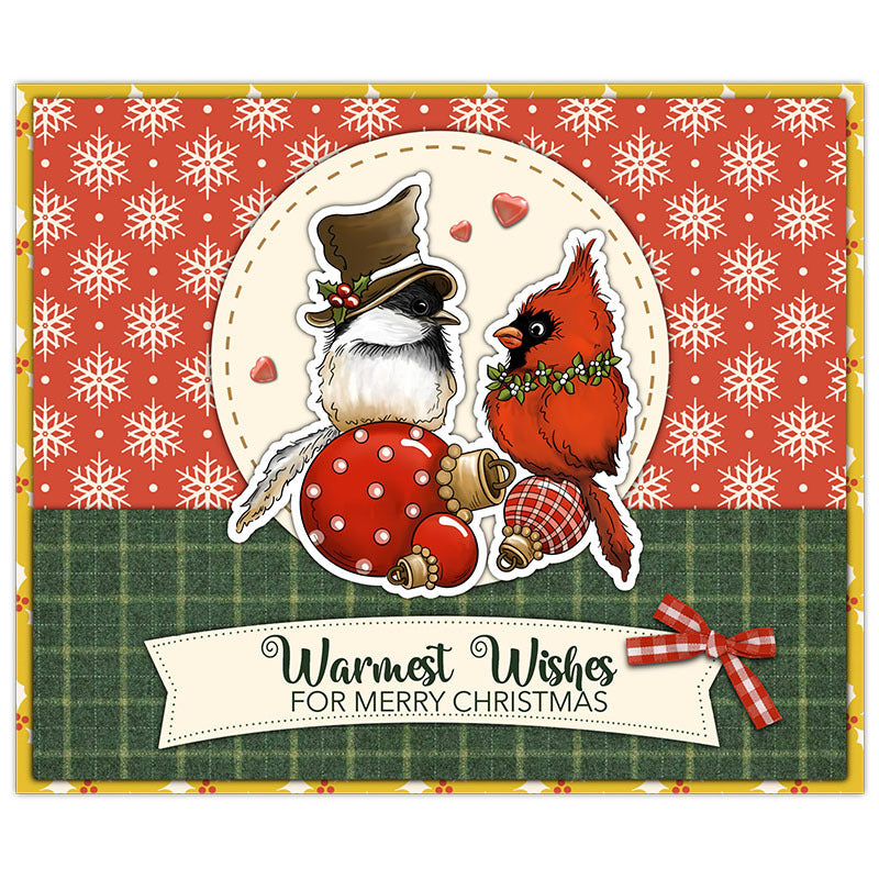 Christmas Birds Dies & Stamps Set