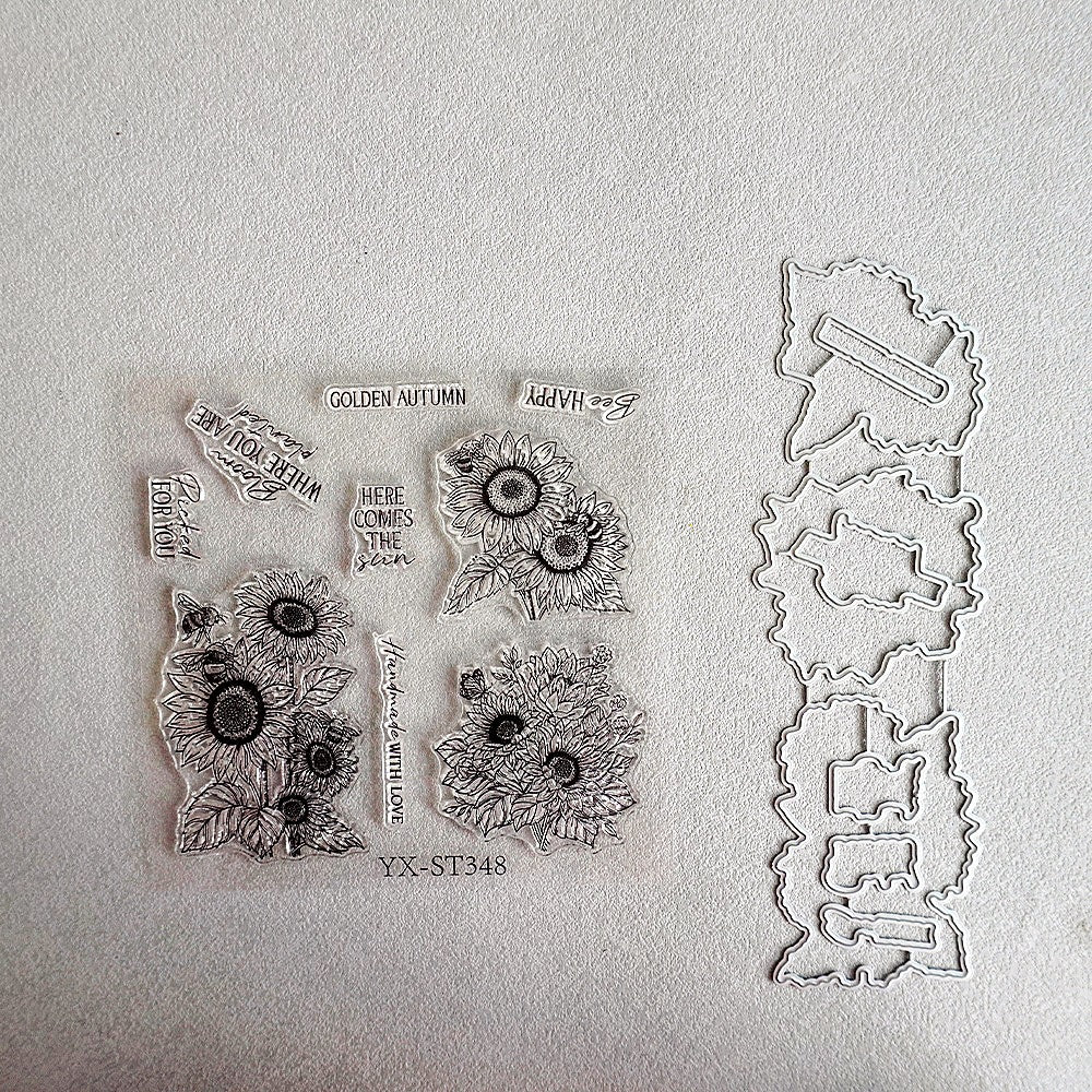 Sunflower Bee Dies & Stamps Set