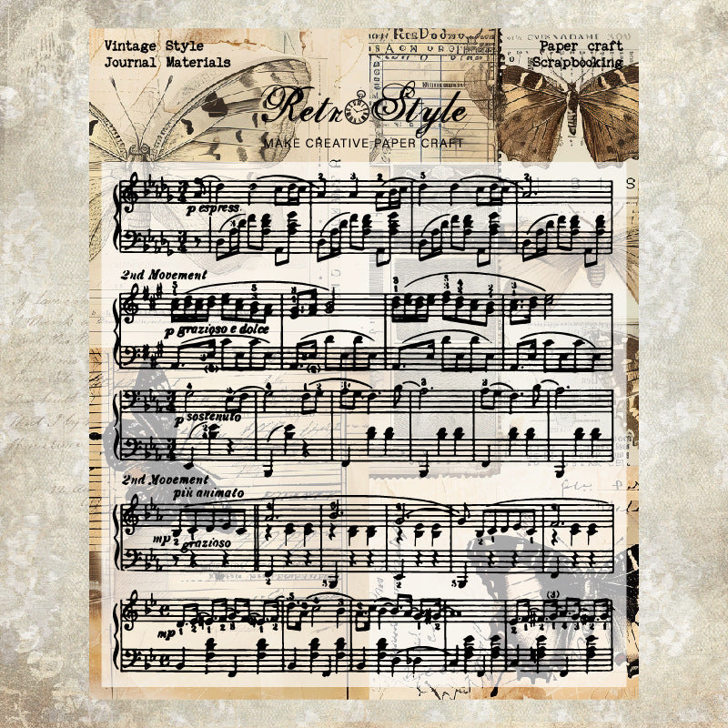 Vintage Style DIY Scrapbook Clear Stamps