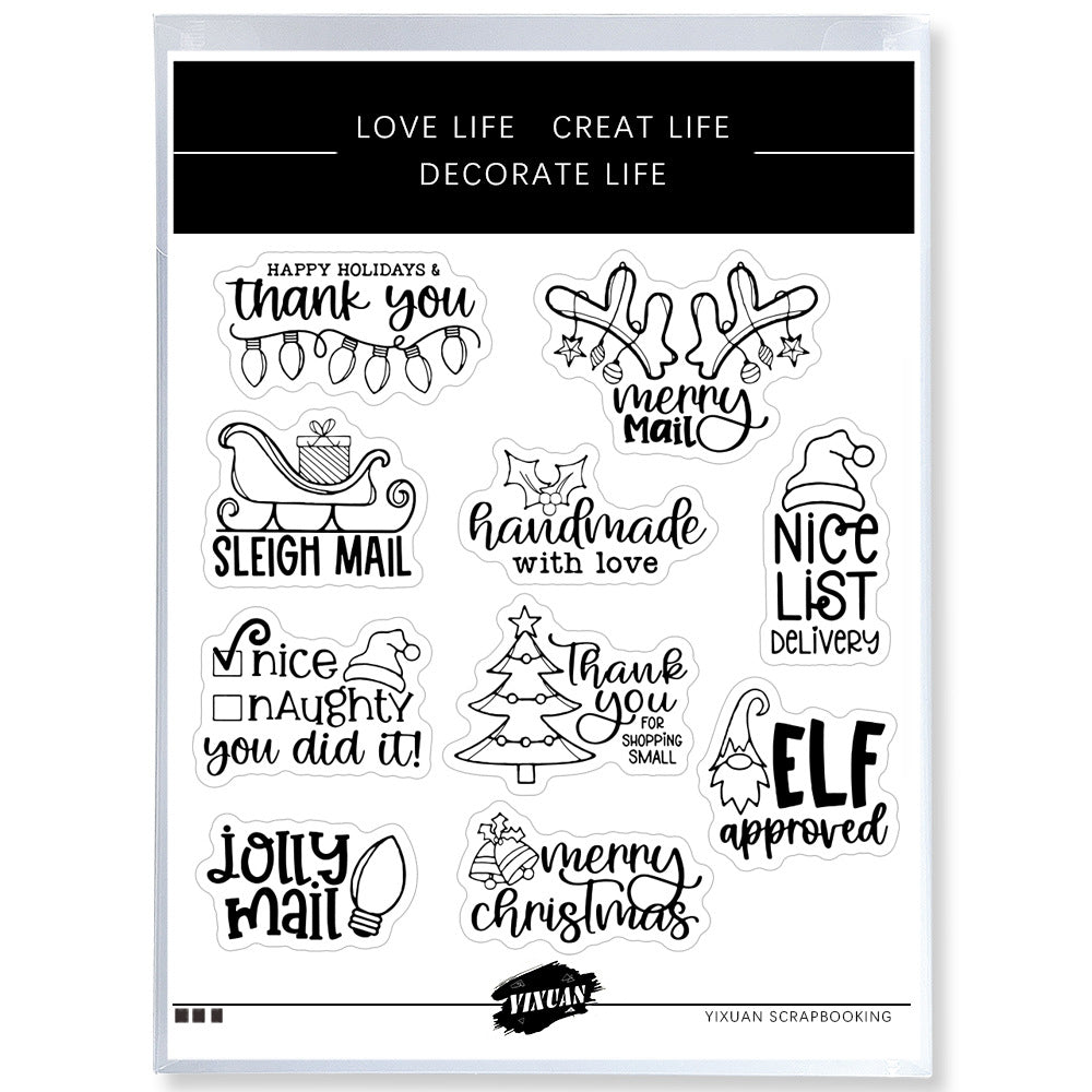 Christmas Decoration Dies & Stamps Set