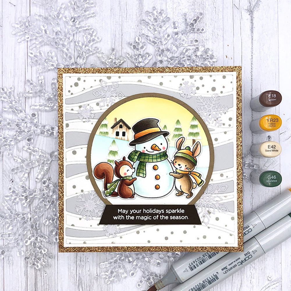 Winter Snowman Dies & Stamps Set