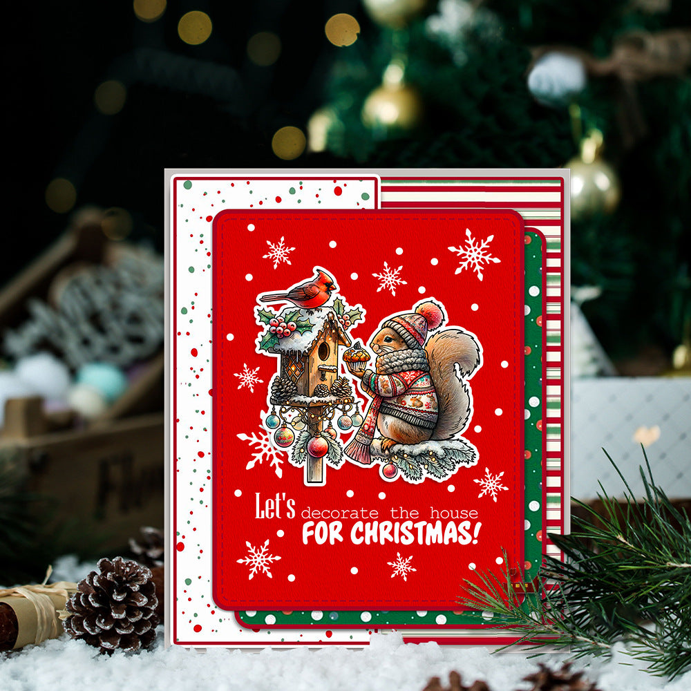 Christmas Squirrel Clear Stamps