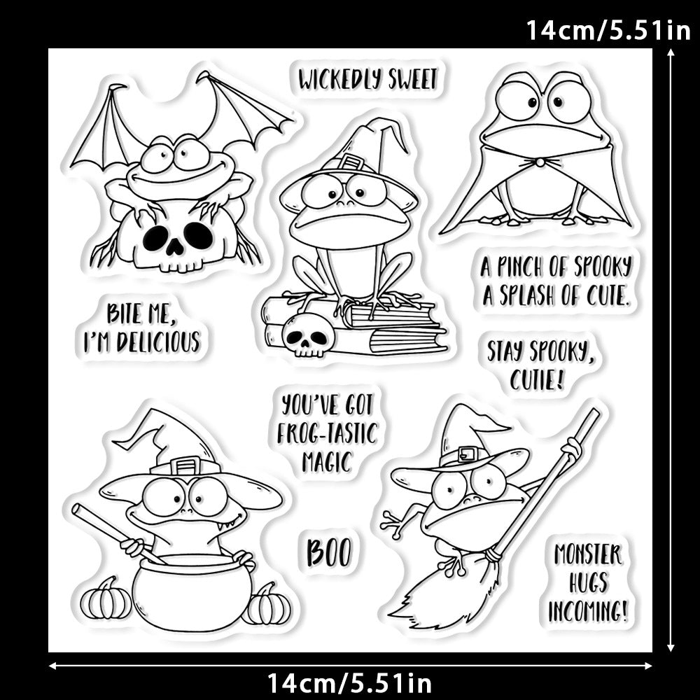 Halloween Frogs Dies & Stamps Set