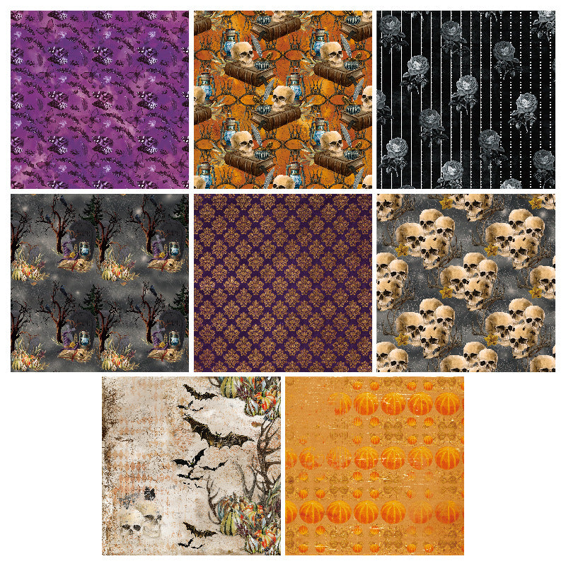 24PCS 6" Halloween Theme Scrapbook Paper & Cardstock