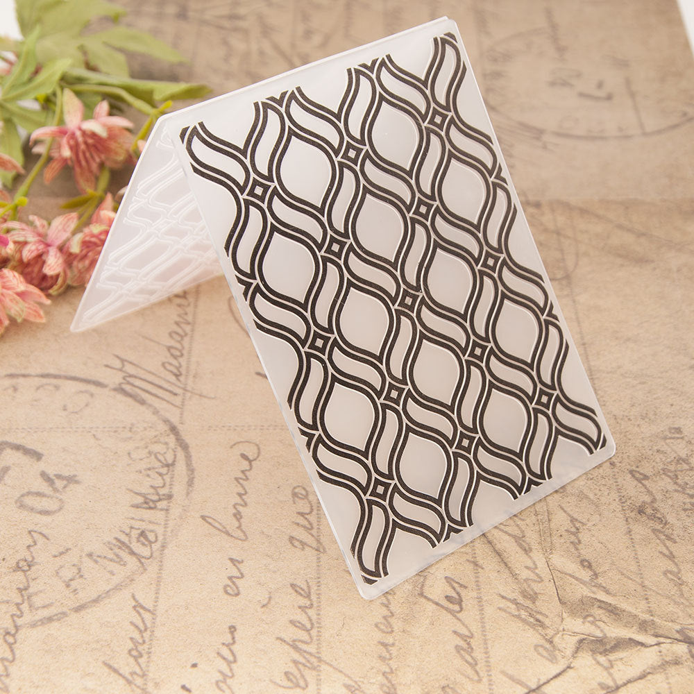 Background Frame Plastic Embossing Folder