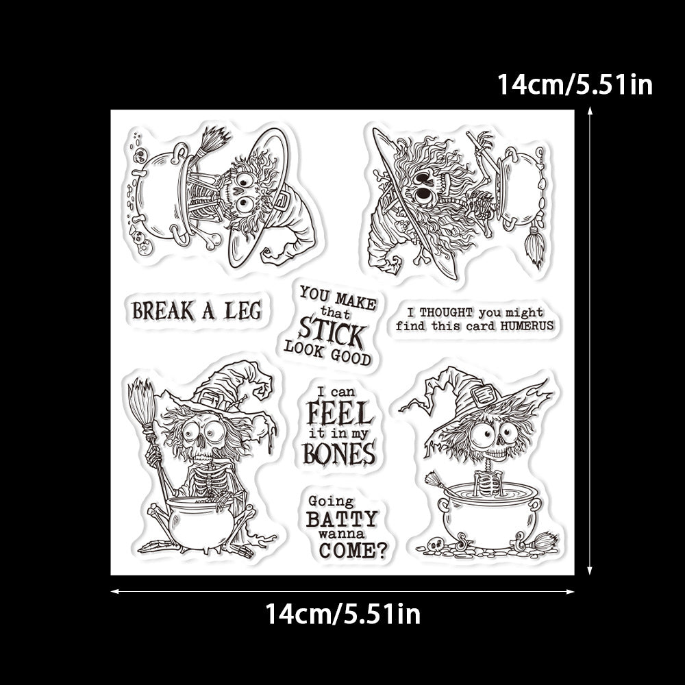 Halloween Skull Dies & Stamps Set
