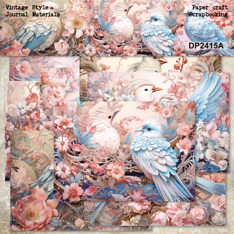 A5 Beautiful Bird Journal Scrapbook Paper