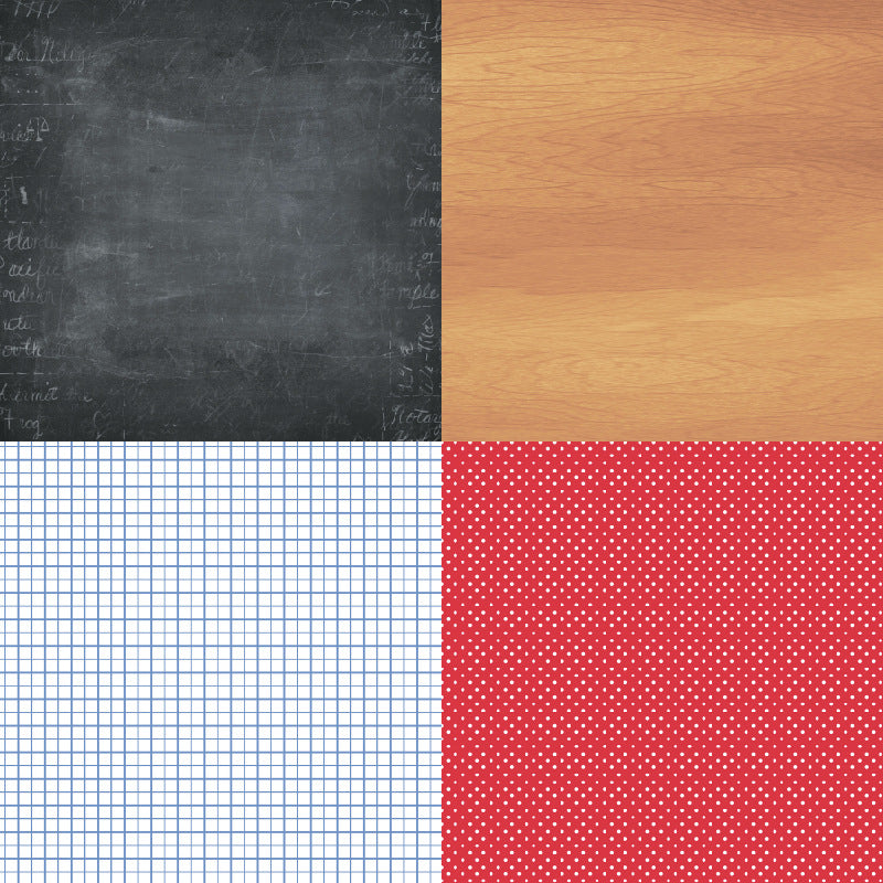 24PCS 6" School Allure Scrapbook Paper & Cardstock