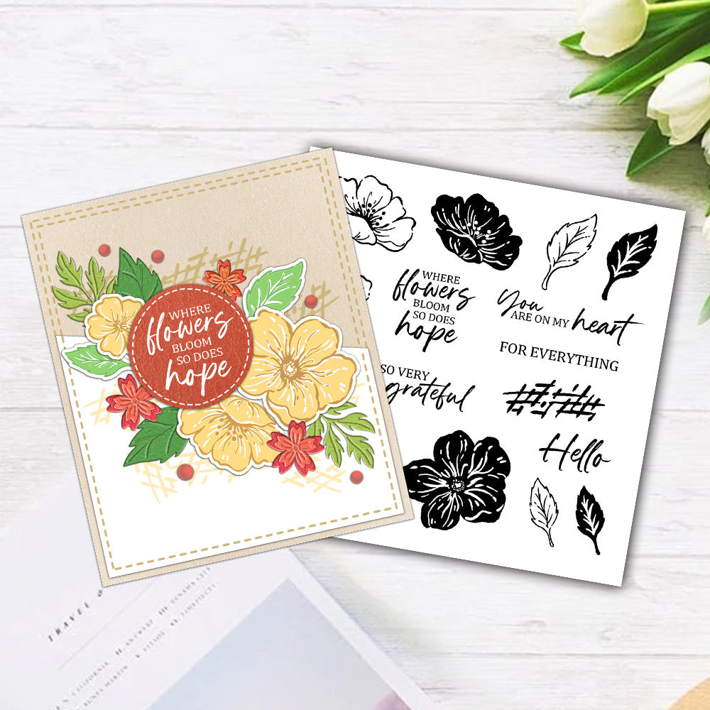 Flower Decoration Dies & Stamps Set