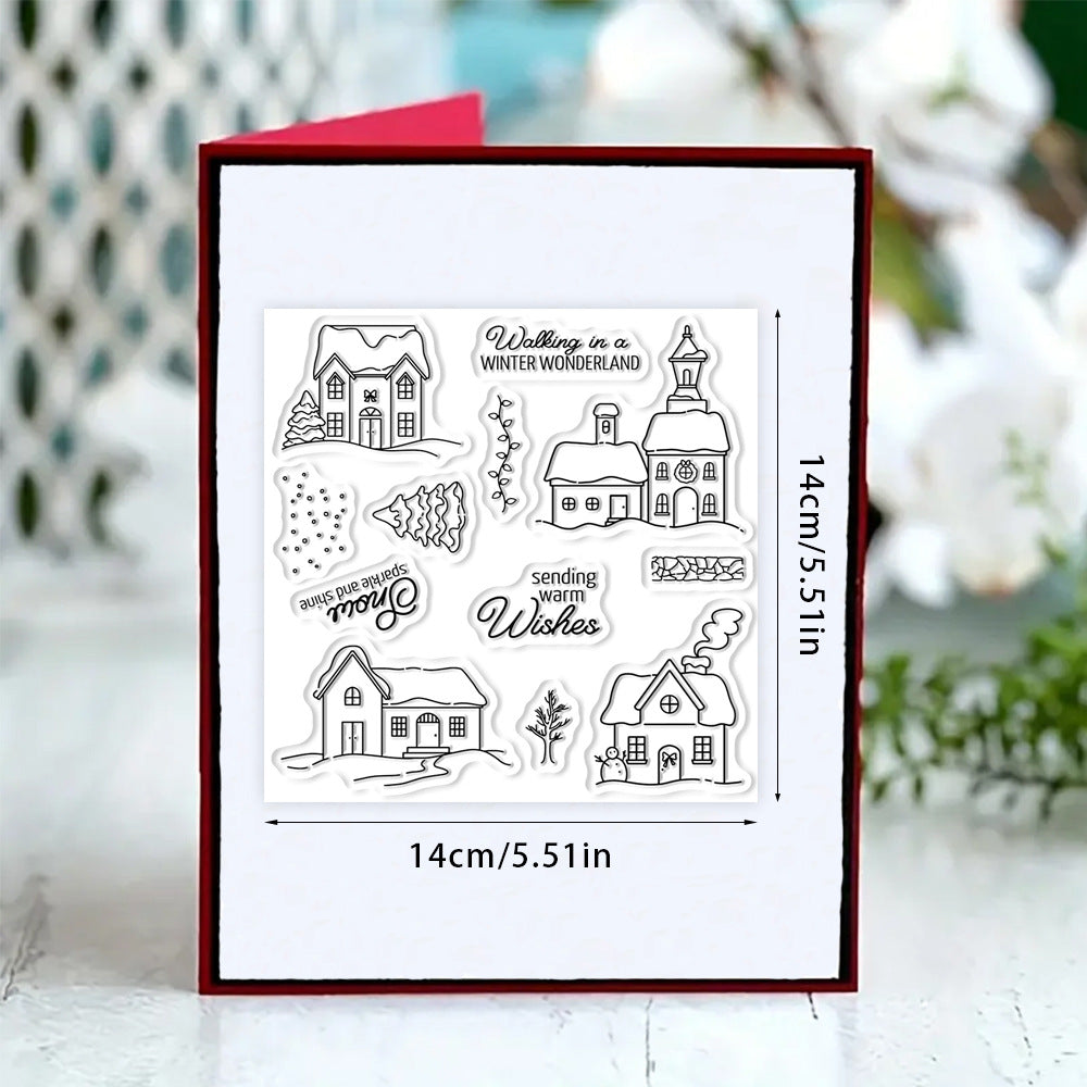 Snow House Dies & Stamps Set