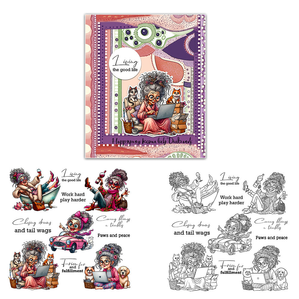 Fashionable Granny Clear Stamps