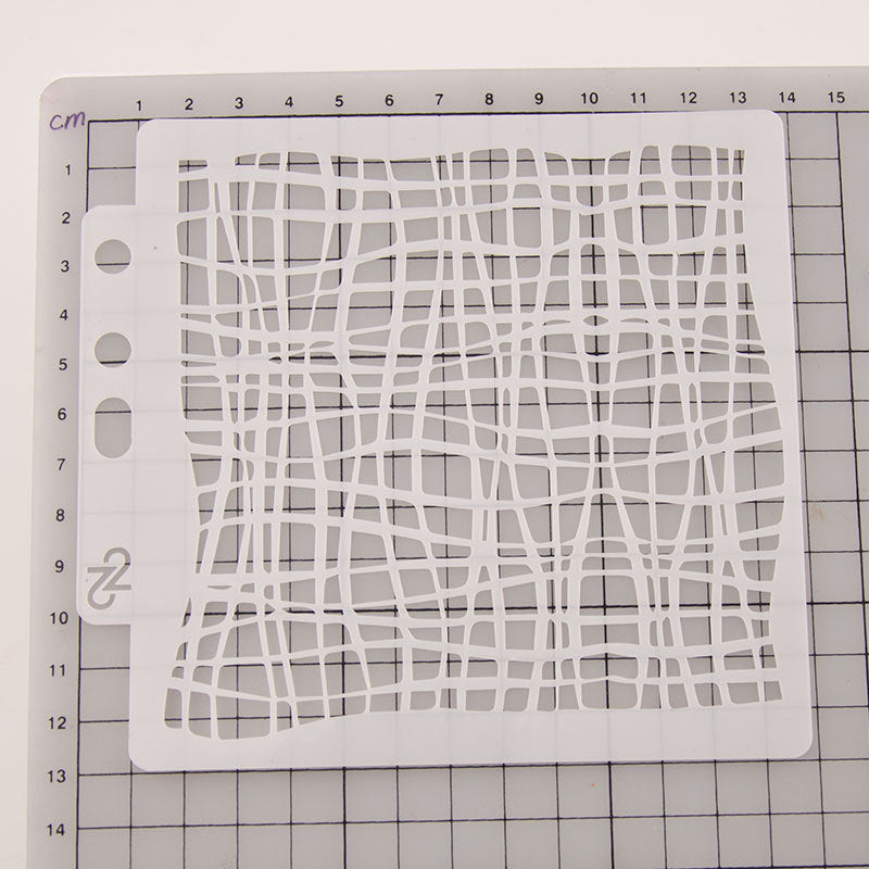 Staggered Lines DIY Hollow Stencil