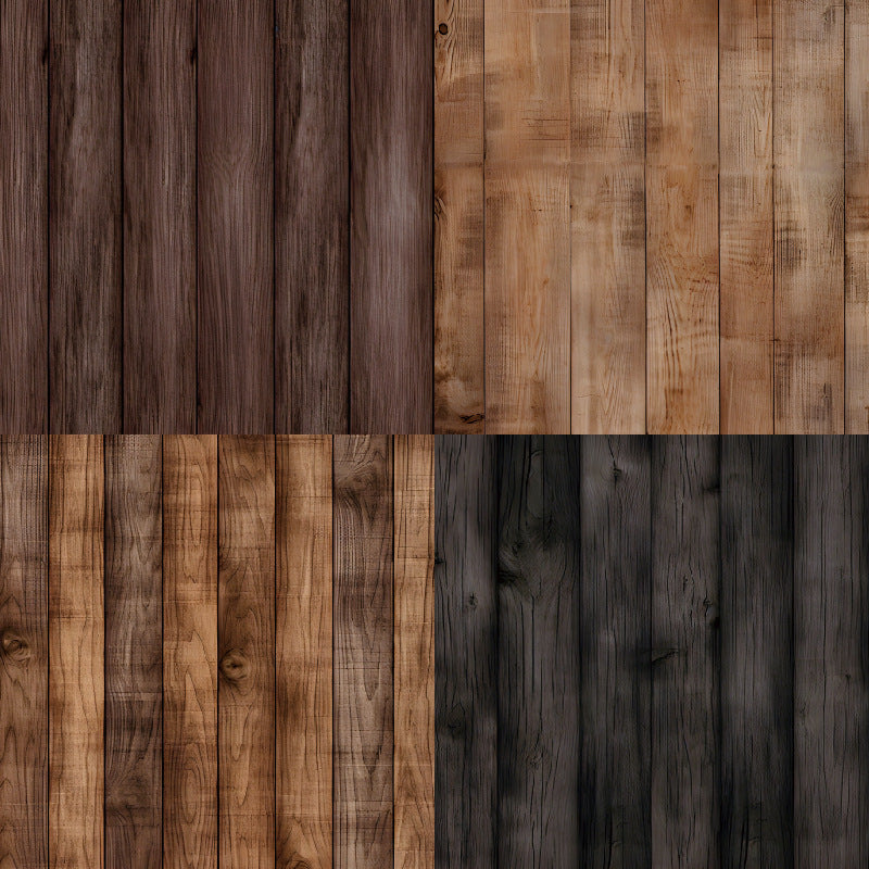 24PCS 6" Wooden Texture Scrapbook Paper & Cardstock