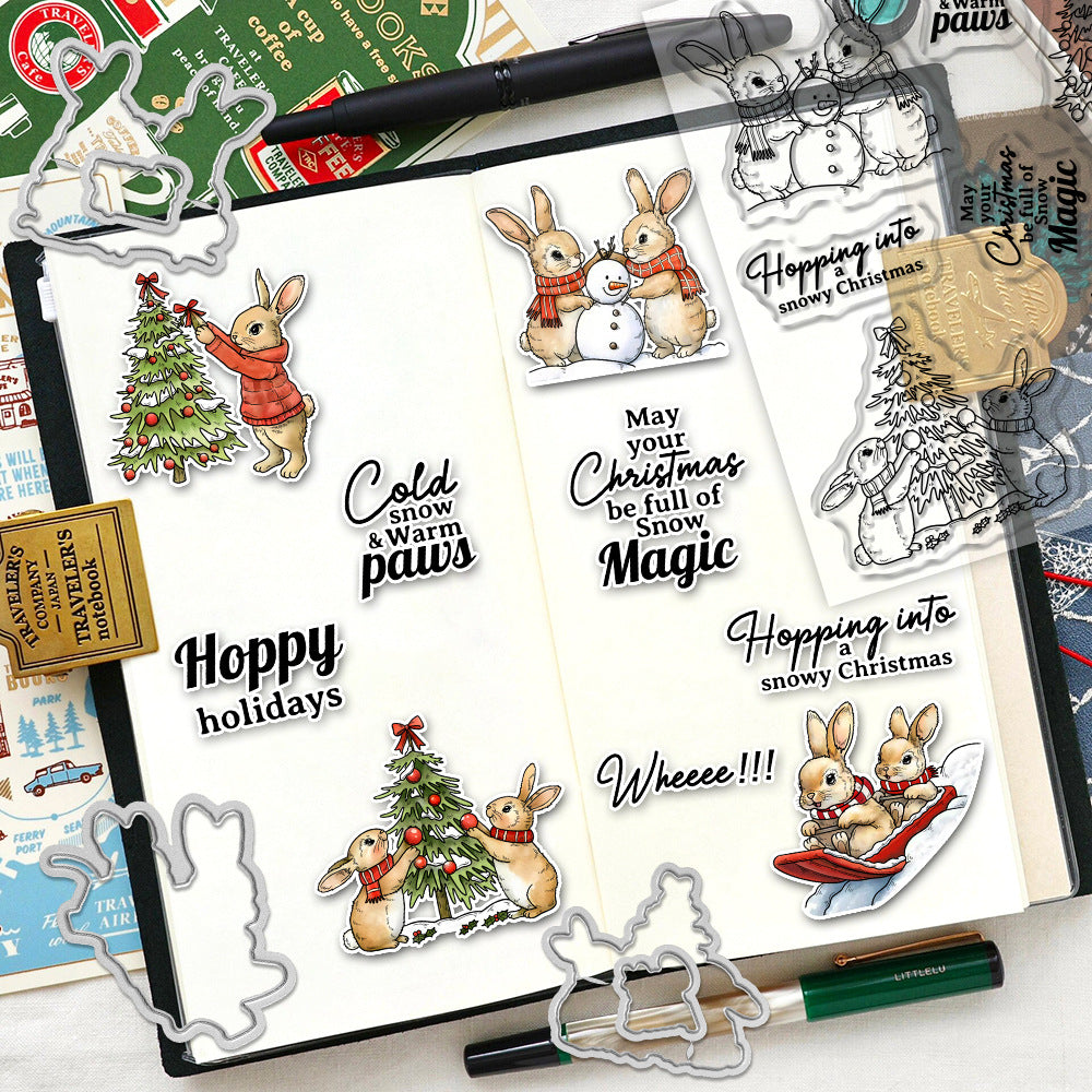 Cute Rabbits Dies & Stamps Set