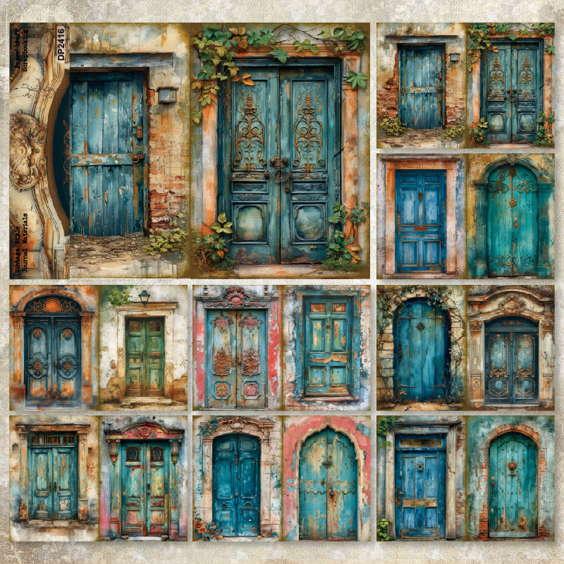 A5 Doors DIY Journal Scrapbook Paper