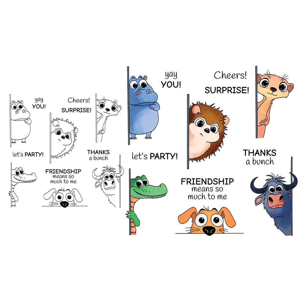 Probe Animals Dies & Stamps Set
