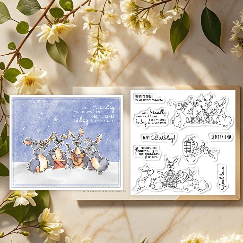 Rabbit Band Dies & Stamps Set