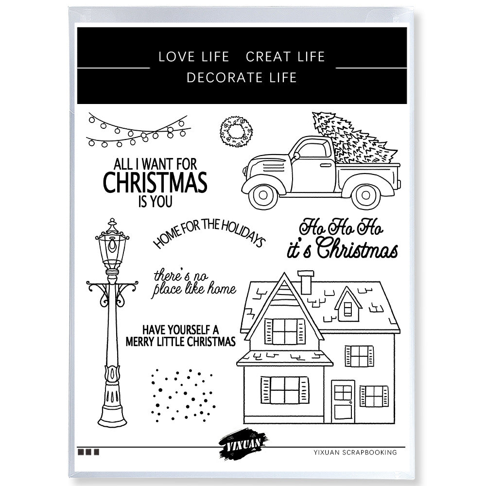 Christmas Theme Dies & Stamps Set