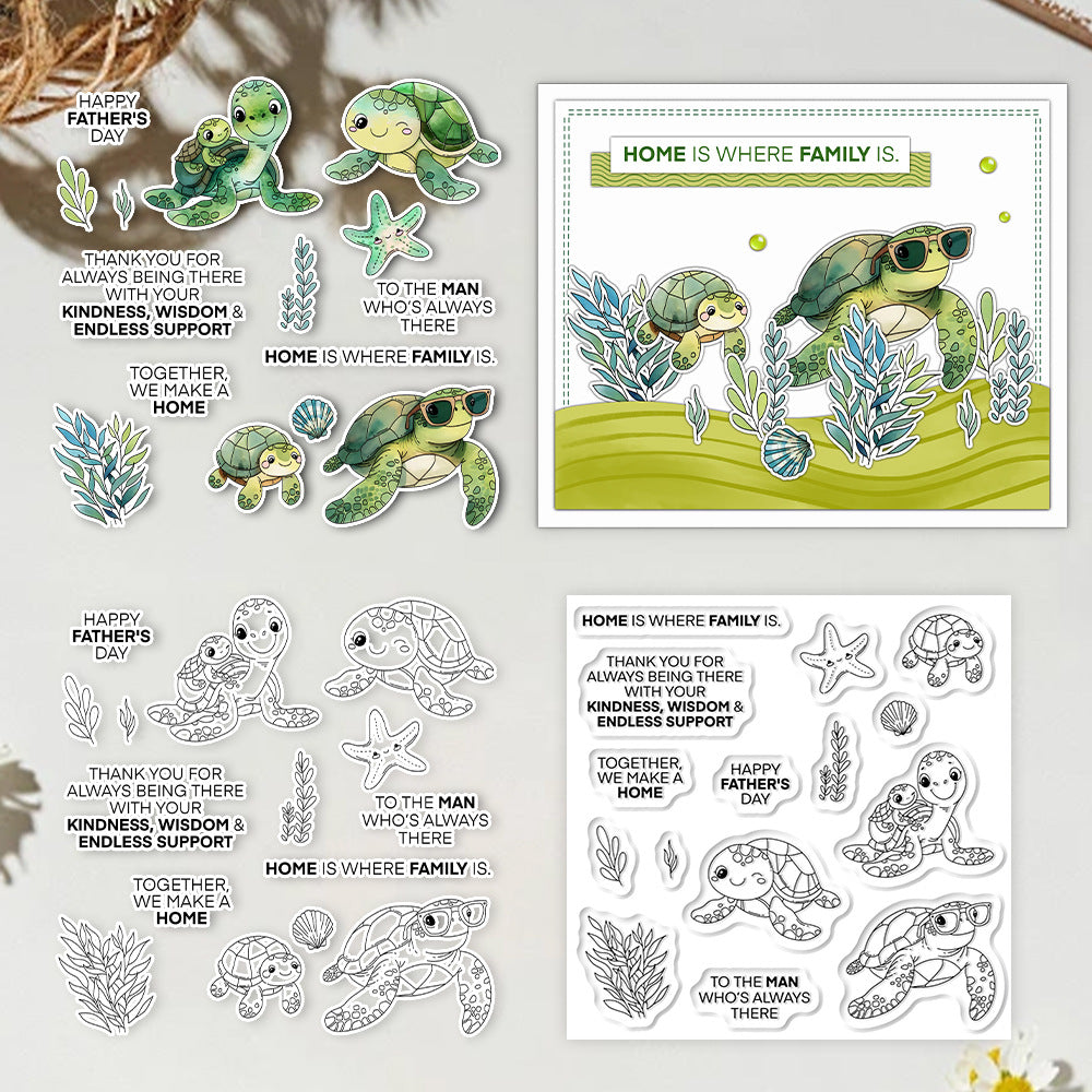 Cute Turtle Clear Stamps