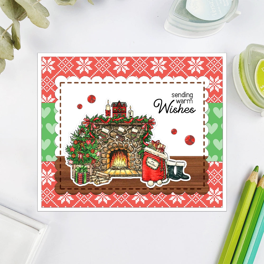 Christmas Home Decoration Dies & Stamps Set