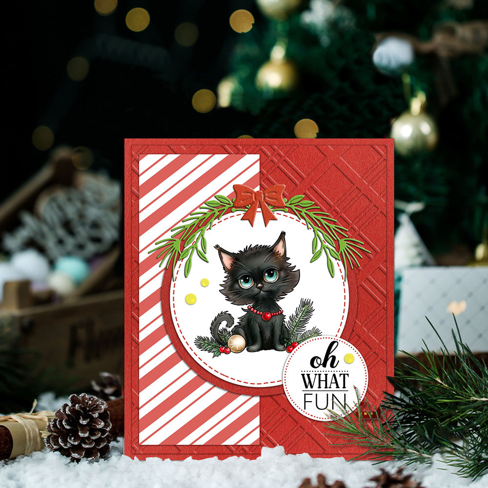 Christmas Black Cat Clear Stamps