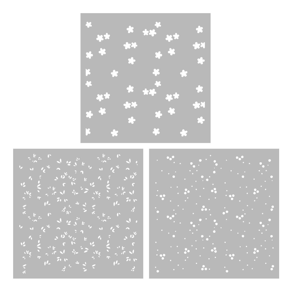 Small Florals DIY Painting Hollow Stencil