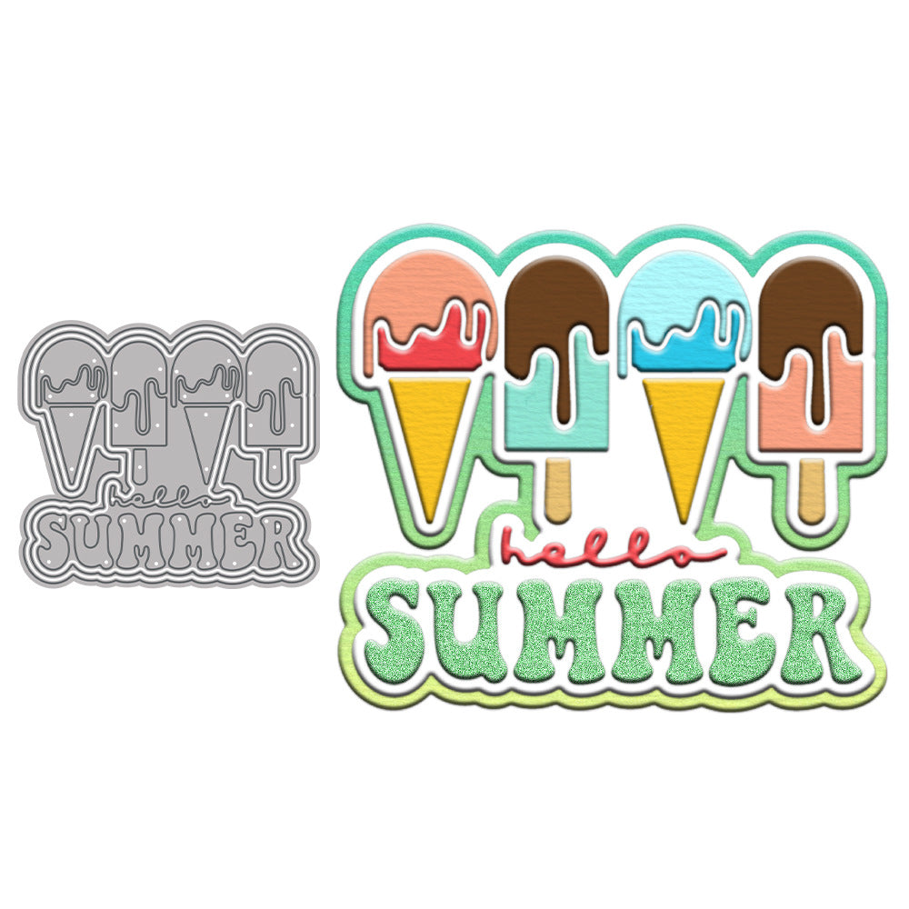 Summer Ice Cream Metal Cutting Dies