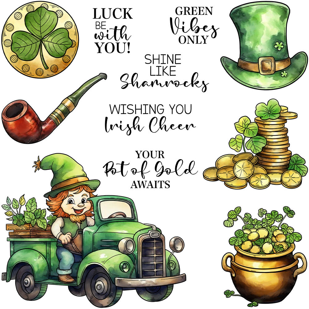 St. Patrick's Day Theme Dies & Stamps Set