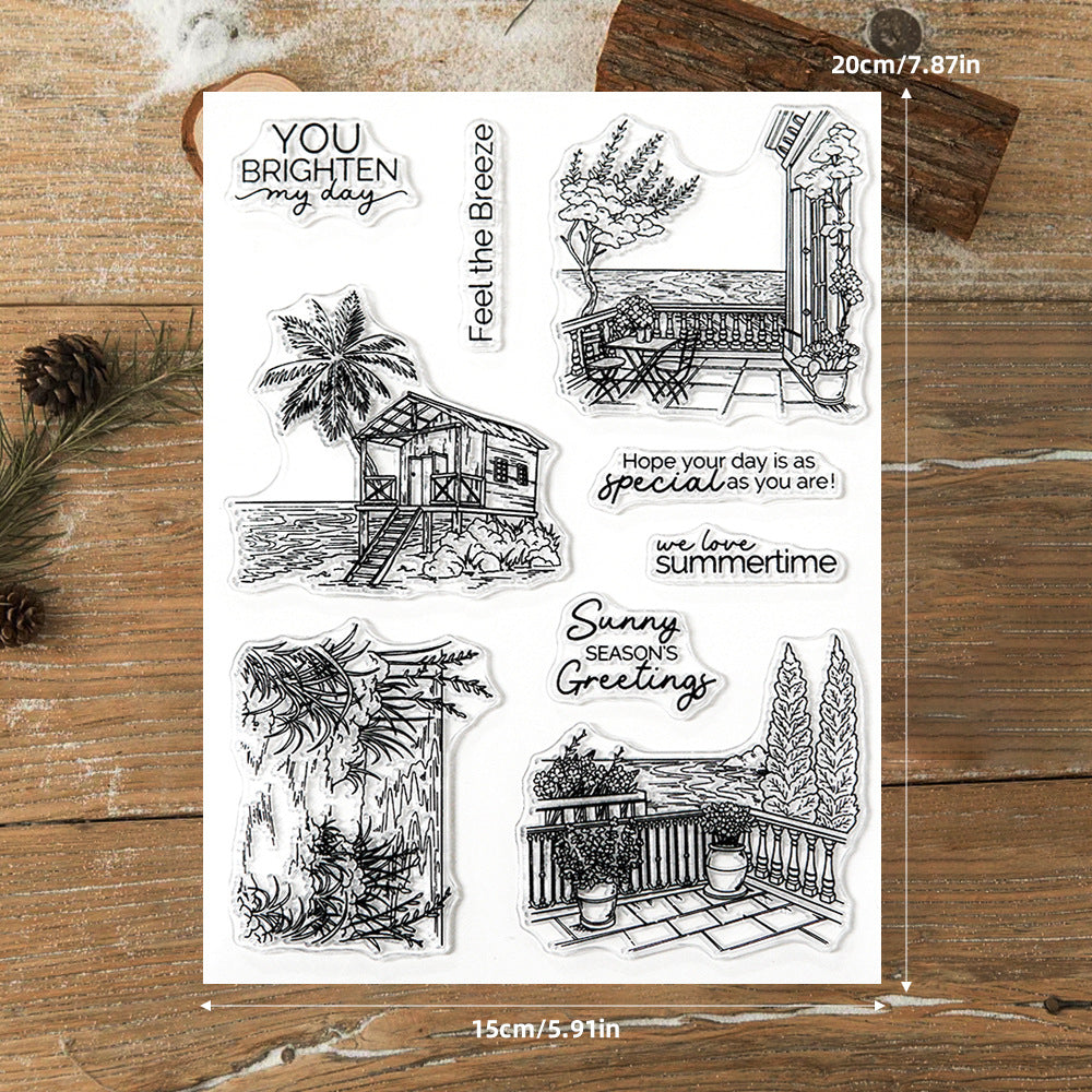 Seaside Scenery Clear Stamps