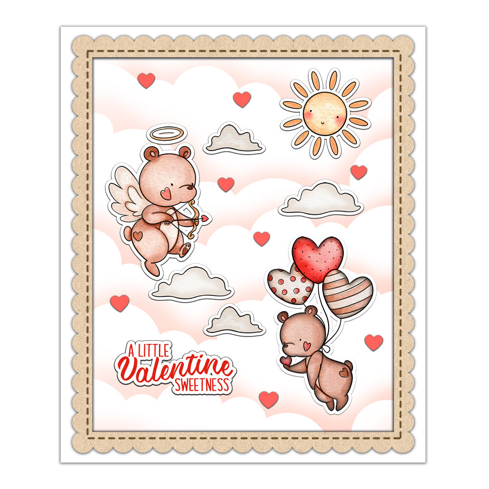Valentine's Day Bear Clear Stamps