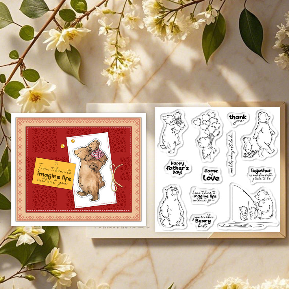 Little Bear and Son Dies & Stamps Set