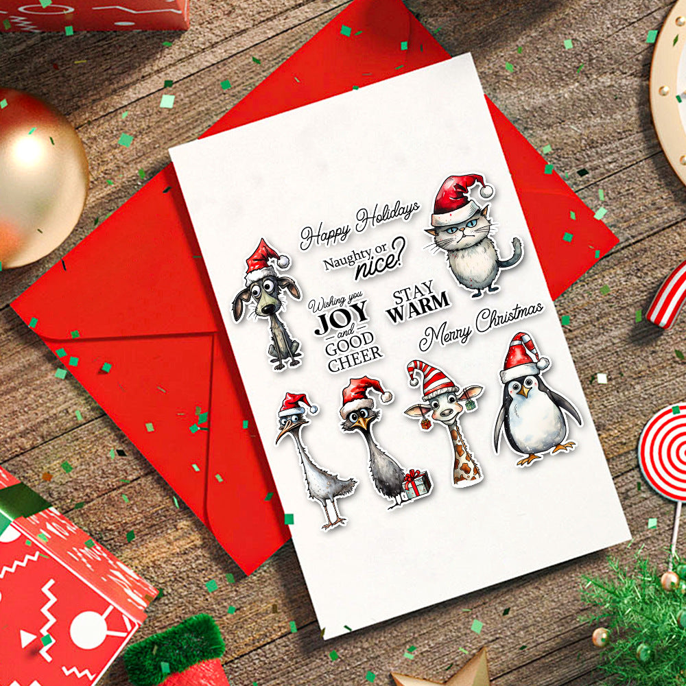 Christmas Animals Dies & Stamps Set