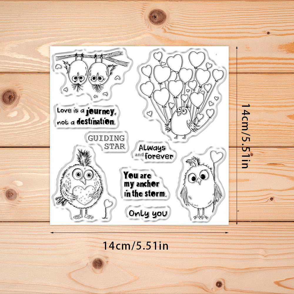Valentine's Day Creative Birds Dies & Stamps Set
